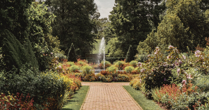 A fountain at Longwood Gardens in Kennett Square, Pennsylvania